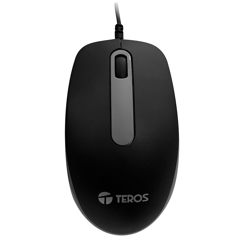 Mouse óptico Teros TE-1220S, 1000dpi, , USB, 3 botones,