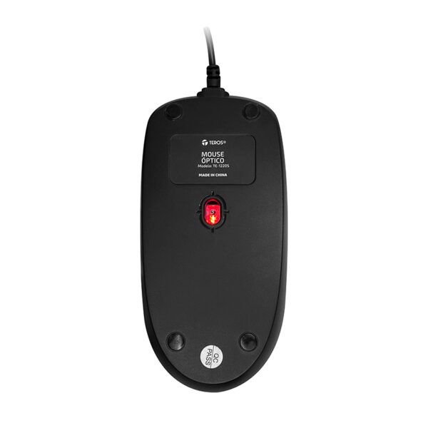 Mouse óptico Teros TE-1220S, 1000dpi, , USB, 3 botones, - Imagen 3